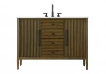 Elegant VF29648HO - 48 inch Single Bathroom Vanity in Hazel Oak