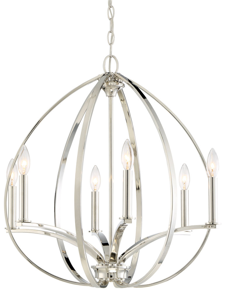 6 LIGHT CHANDELIER