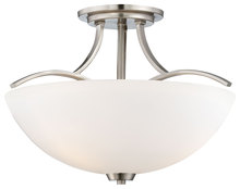 Minka-Lavery 4962-84 - 3 LIGHT SEMI FLUSH MOUNT