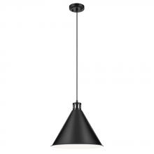 Kichler 52177BK - Zailey 14.25" 1-Light Cone Pendant in Black