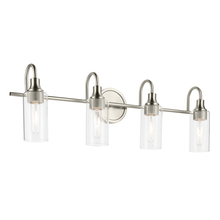 Kichler 55212NI - Kavi 31.5" 4-Light Vanity Light with Clear Glass in Brushed Nickel