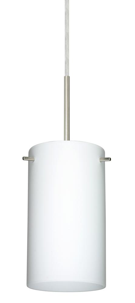 Besa Stilo 7 Pendant Satin Nickel Opal Matte 1x40W G9