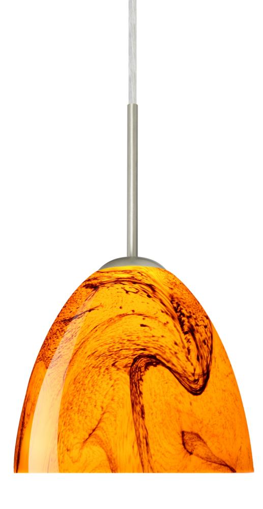 Besa Sasha Pendant Satin Nickel Habanero 1x50W B10 Med