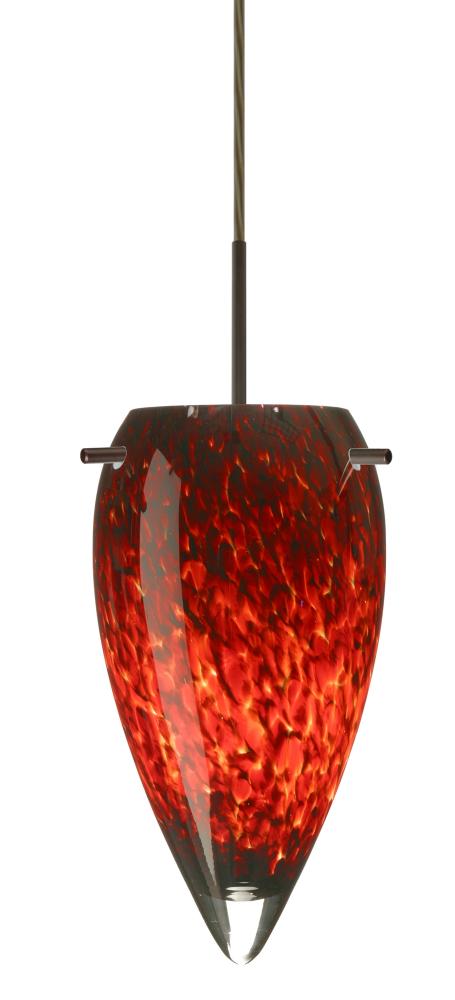 Besa Juli LED Pendant Garnet Bronze 1x9W LED