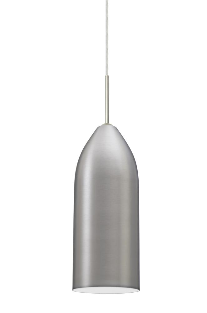 Besa, Lindy Cord Pendant, White, Bronze Finish, 1x9W LED