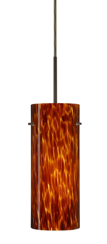 Besa Stilo 10 LED Pendant Amber Cloud Bronze 1x9W LED