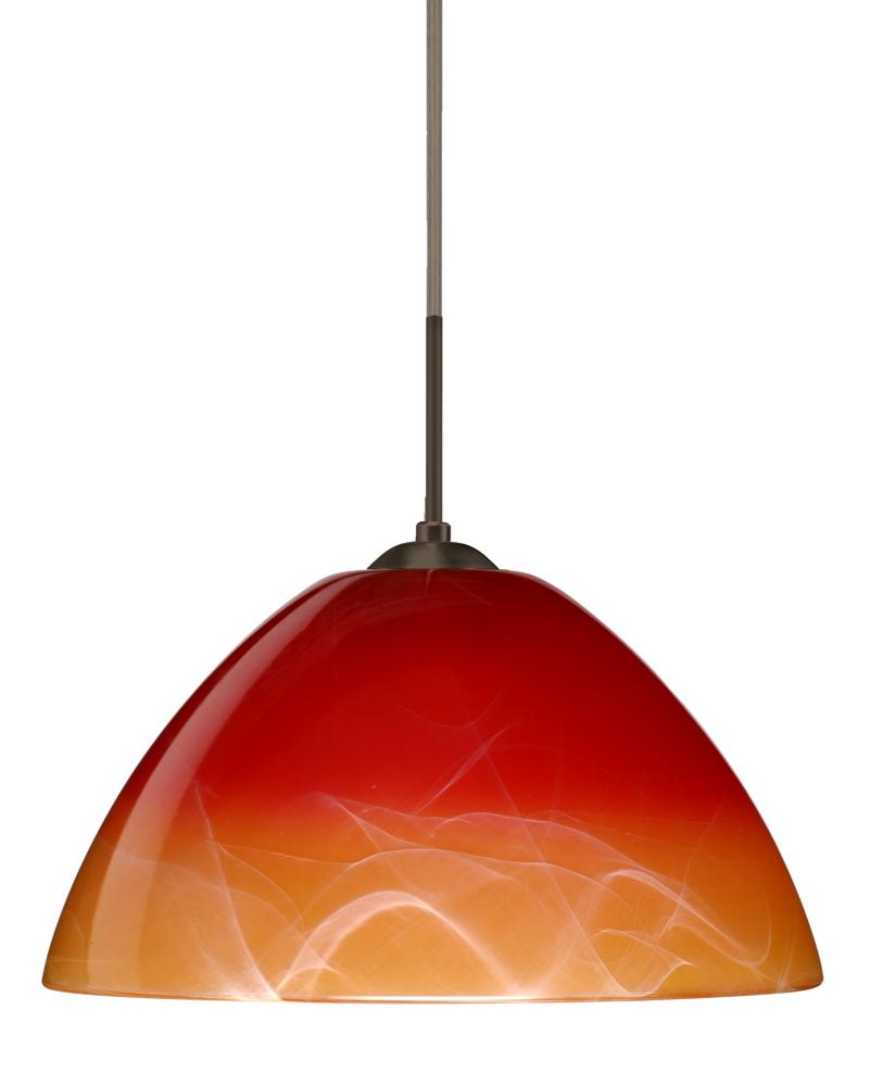 Besa Pendant Tessa Bronze Solare 1x75W Medium Base, 15Ft. Cord