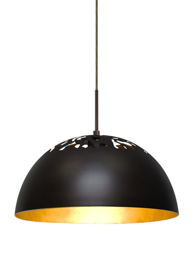 Besa Gordy Pendant, Bronze Finish, 1x60W Medium Base