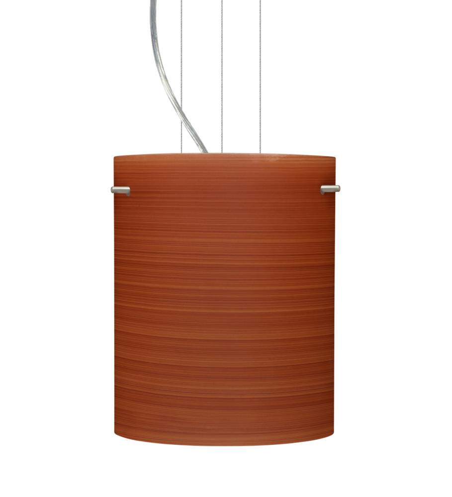 Besa Tamburo 8 Pendant Cherry Satin Nickel 1x11W LED