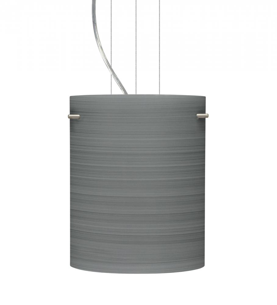 Besa Tamburo 8 Pendant Titan Satin Nickel 1x11W LED