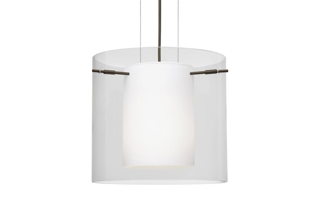 Besa Pahu 12 LED Pendant 1Kg Clear Bronze 1x11W LED