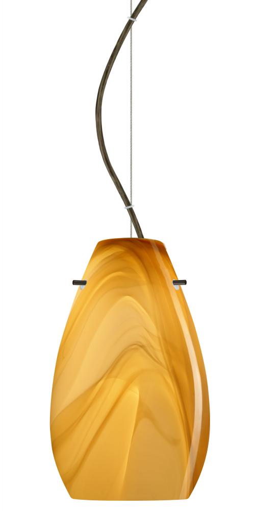 Besa Pera 9 Cable Pendant Honey Bronze 1x100W Medium Base