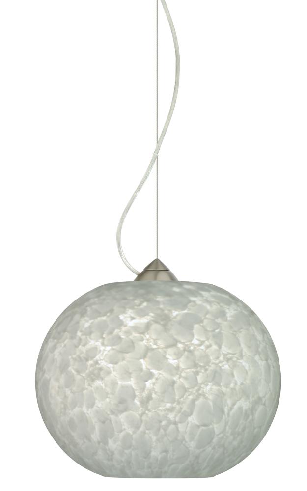 Besa Luna LED Pendant Carrera Satin Nickel 1x9W LED