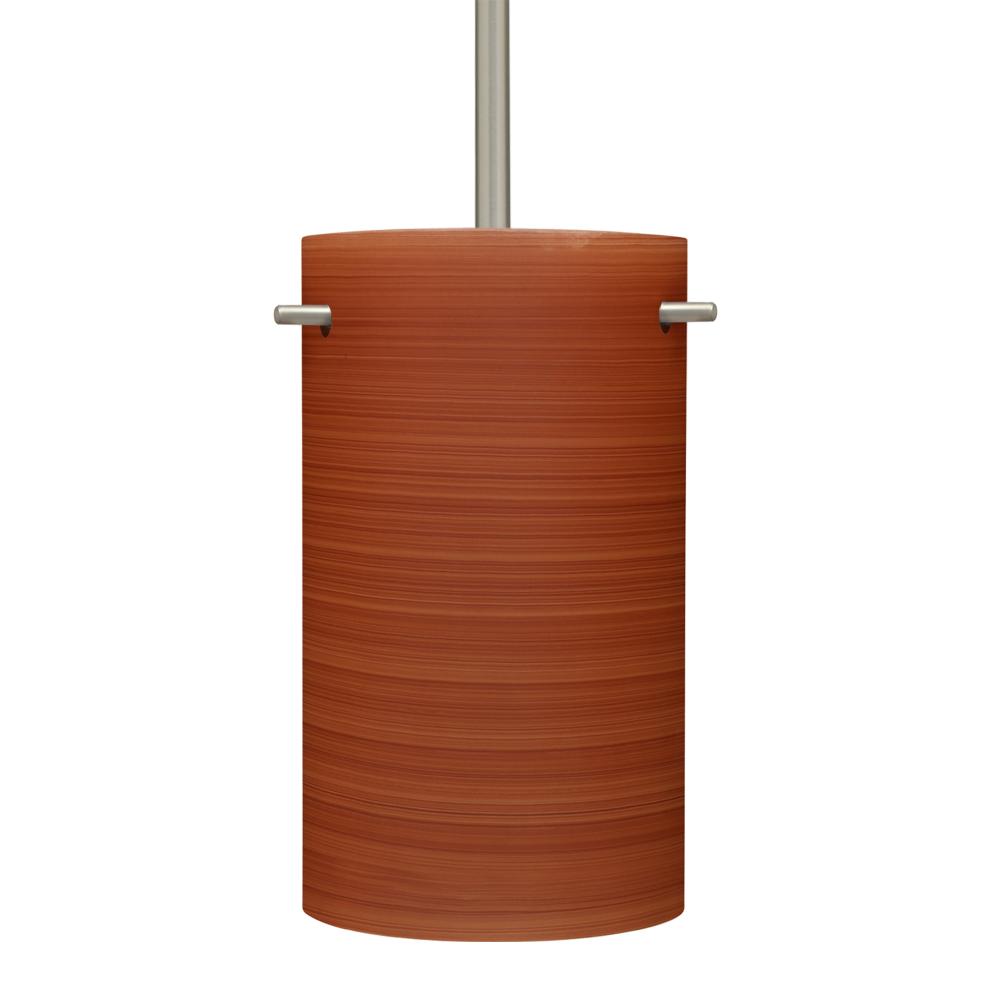 Besa Tamburo 5 Stem Pendant, Cherry, Black Finish, 1x100W MAX E26 Base