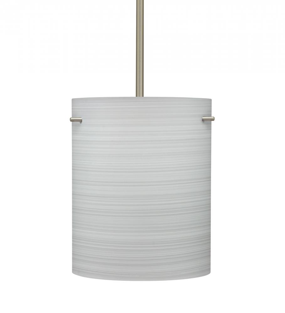 Besa Tamburo 8 Pendant Chalk Satin Nickel 1x11W LED