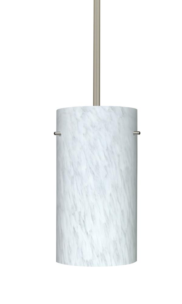 Besa Stem Pendant Stilo 12 Satin Nickel Carrera 1x150W Medium Base A21