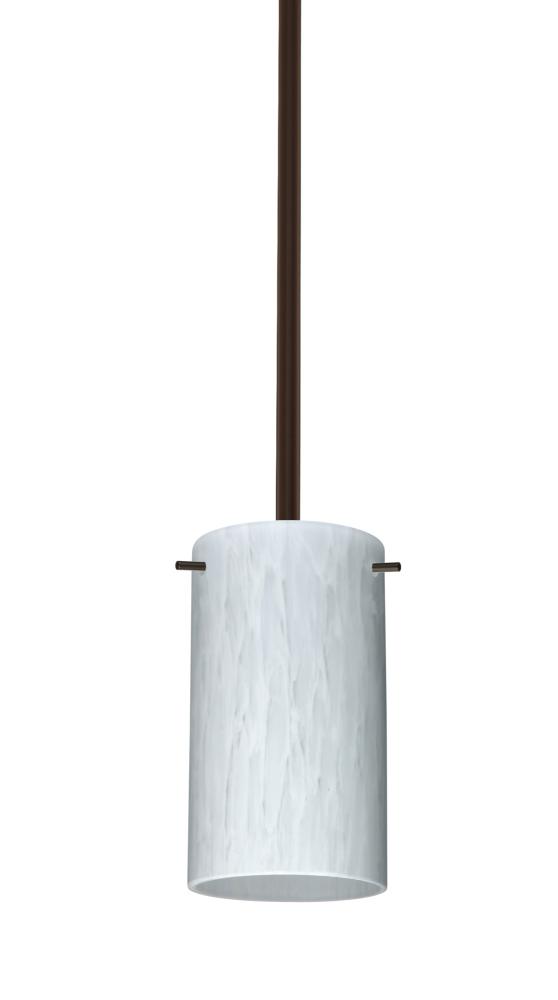 Besa Stem Stilo 7 Pendant Bronze Carrera 1x40W B10 Med