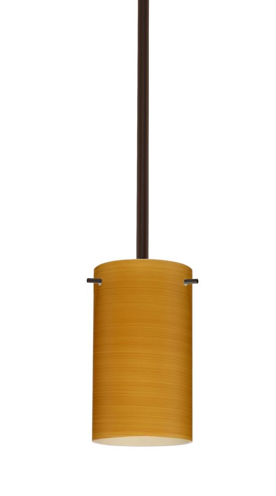 Besa Stem Stilo 7 Pendant Bronze Oak 1x50W Candelabra