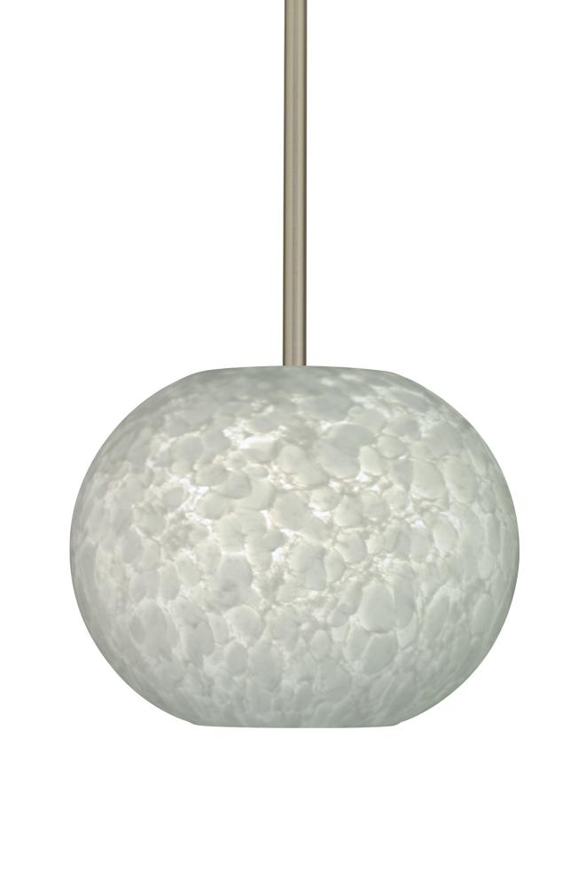 Besa Stem Pendant Luna Satin Nickel Carrera 1x100W Medium Base