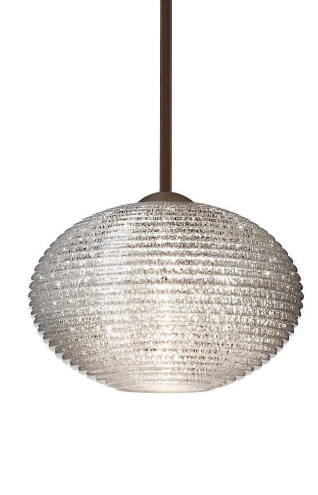 Besa Pendant Pape 12 Bronze Glitter 1x9W LED