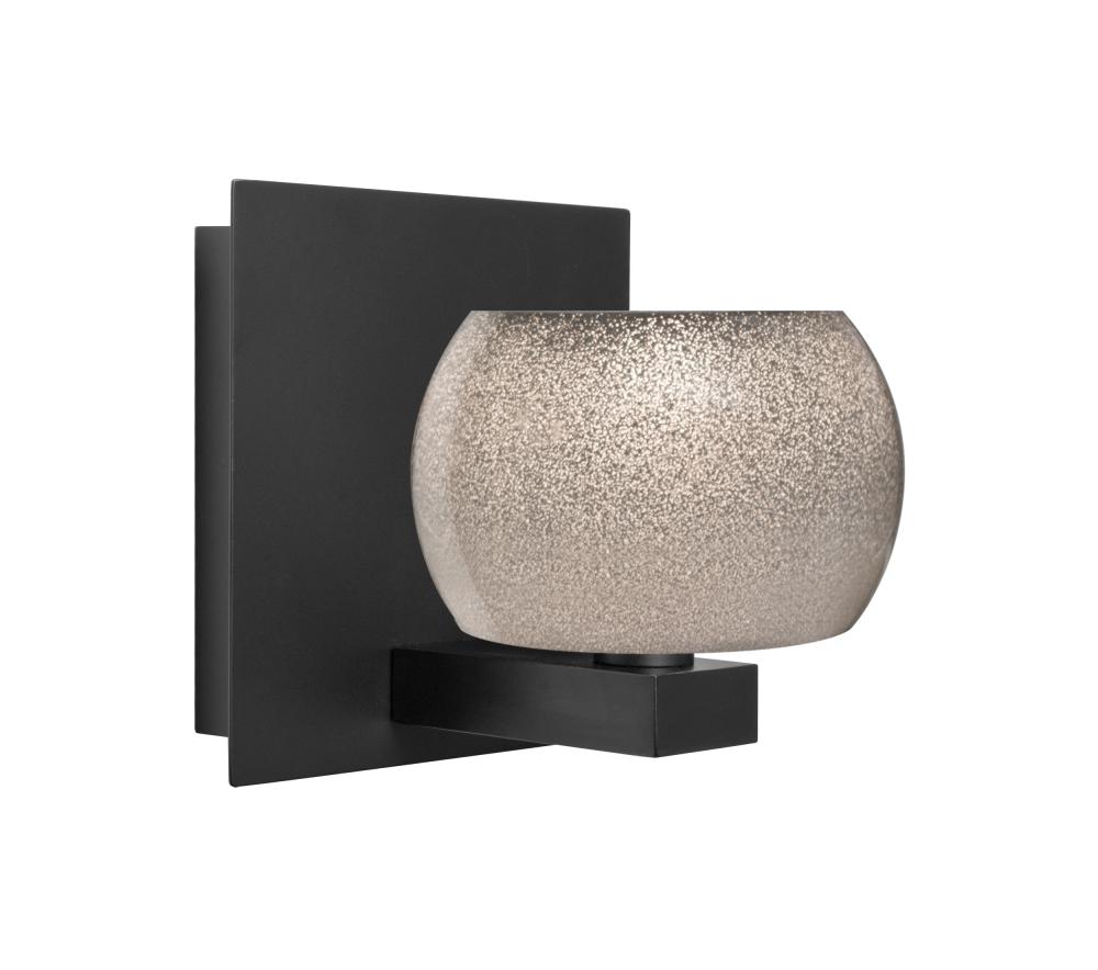 Besa, Keno Vanity, Smoke Sand, Black Finish, 1x60W G9 Base