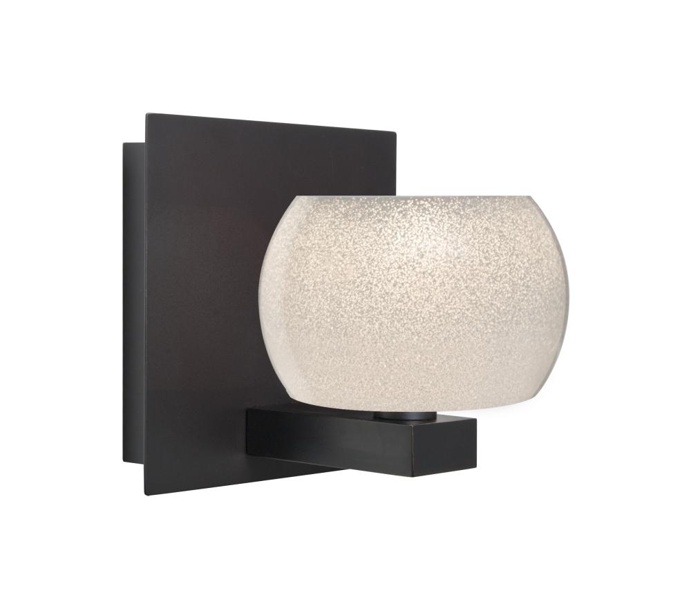 Besa, Keno Vanity, White Sand, Bronze Finish, 1x60W Halogen