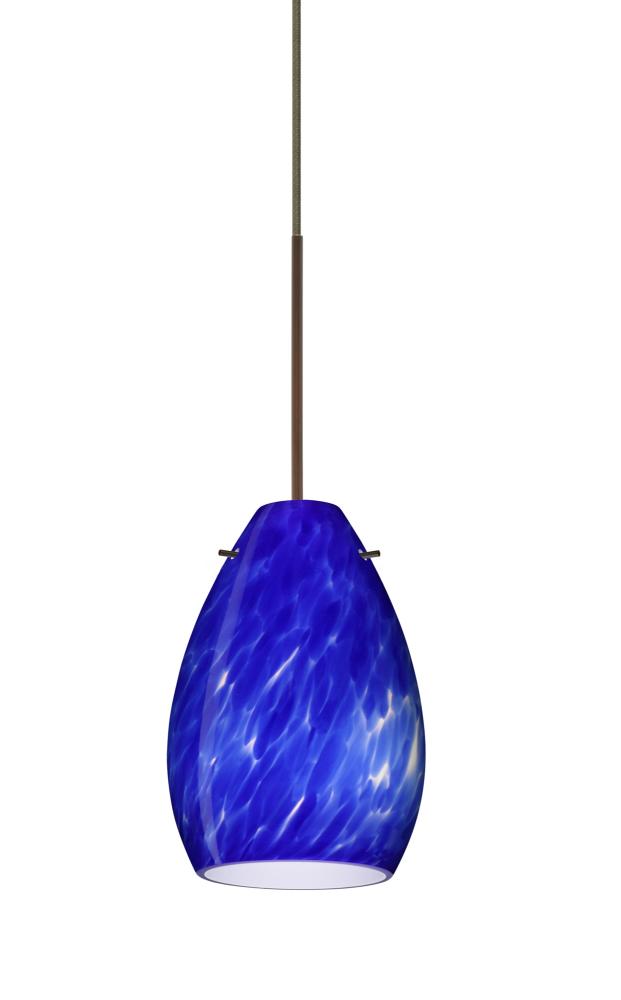 Besa Pendant Pera 6 Bronze Blue Cloud 1x5W LED