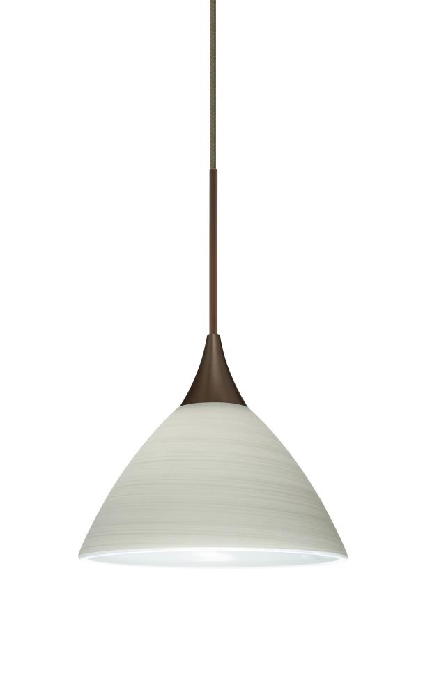 Besa Pendant Domi Bronze Chalk 1x6W LED