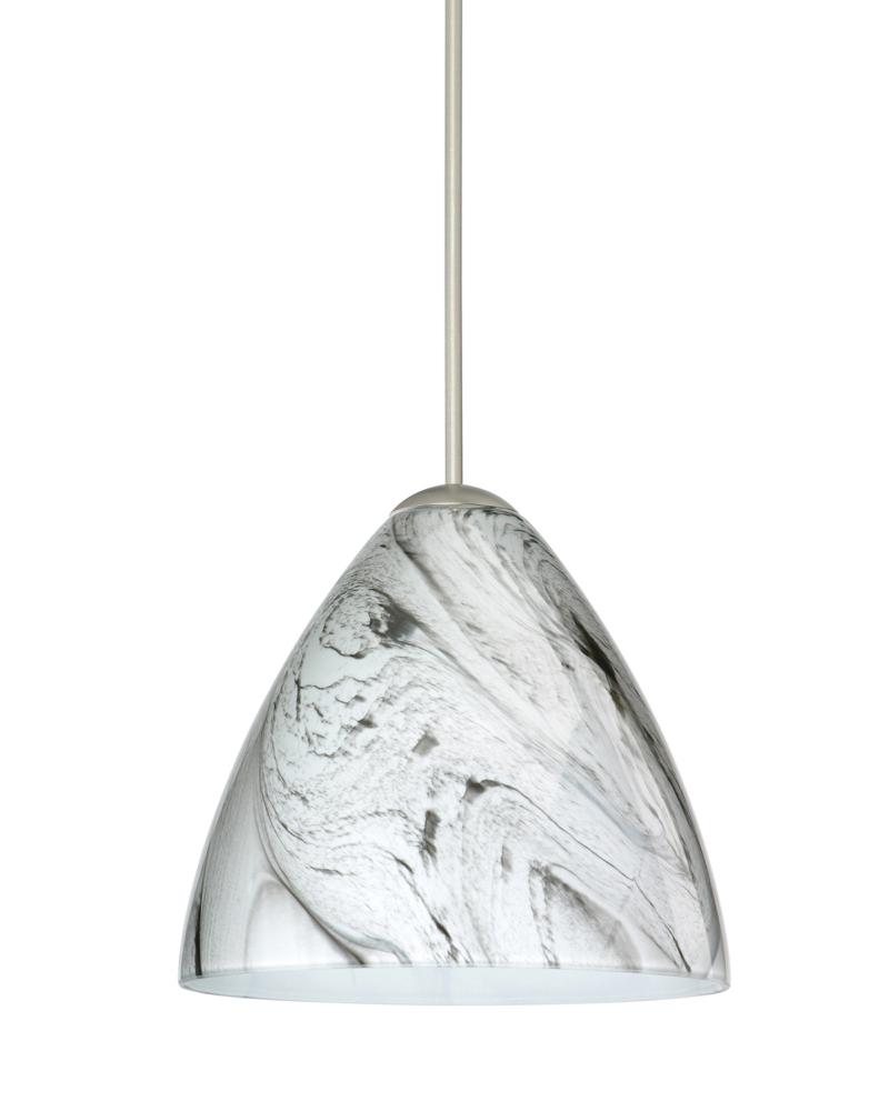 Besa Pendant Mia Satin Nickel Marble Grigio 1x5W LED