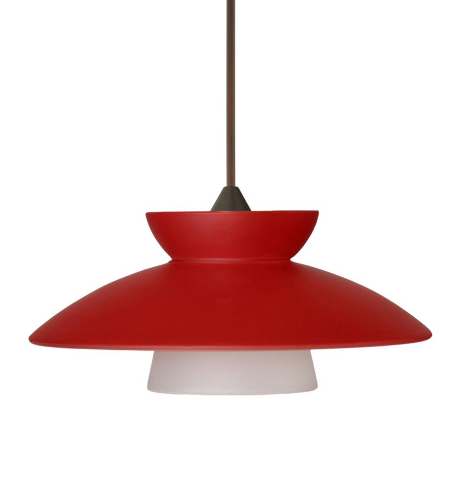 Besa Pendant Trilo 7 Bronze Red Matte 1x5W LED