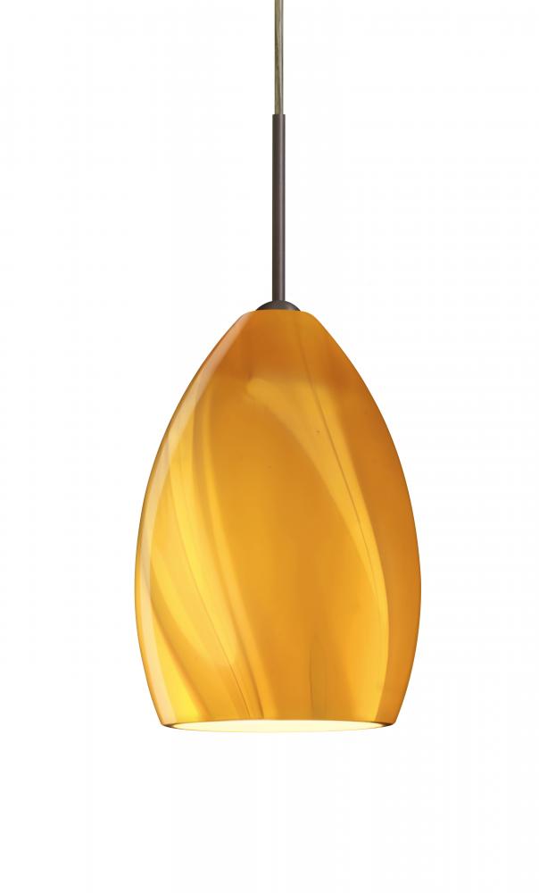 Besa Euka Pendant Bronze Honey 1x60W Medium Base