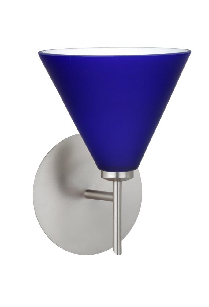 Besa Wall Kani Satin Nickel Cobalt Blue Matte 1x40W G9