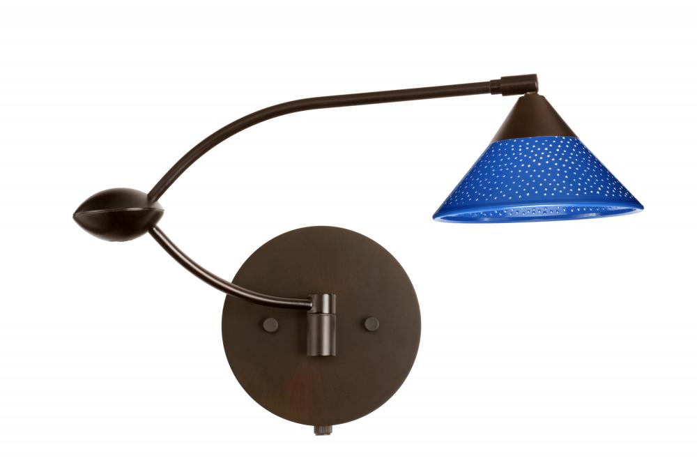 Besa Wall Kona Bronze Blue Starpoint 1x50W Halogen Gy6.35