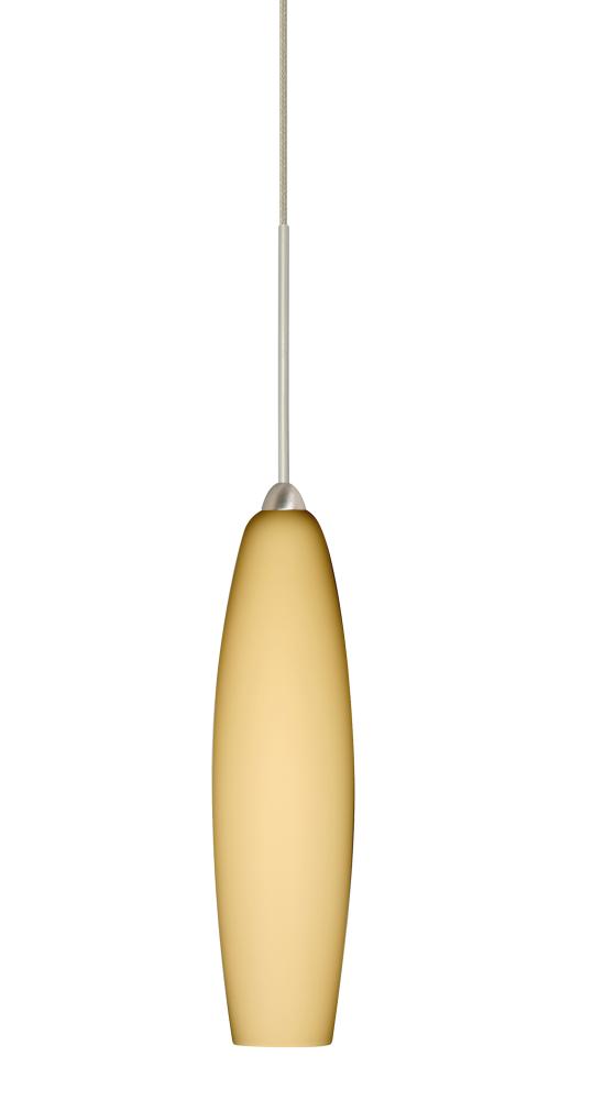 Besa Pendant Zumi Satin Nickel Vanilla Matte 1x35W GY6.35