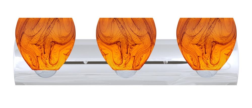 Besa Wall Bolla Chrome Habanero 3x60W Medium Base