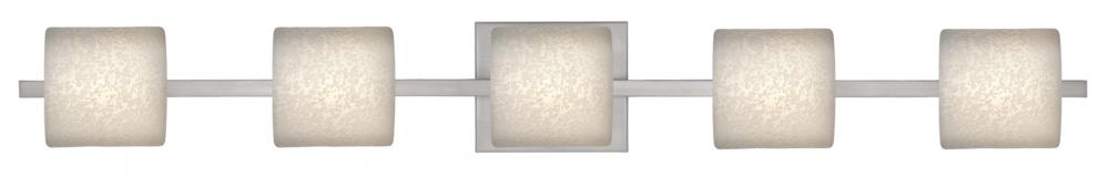 Besa Wall Paolo Satin Nickel Stucco 5x50W G9