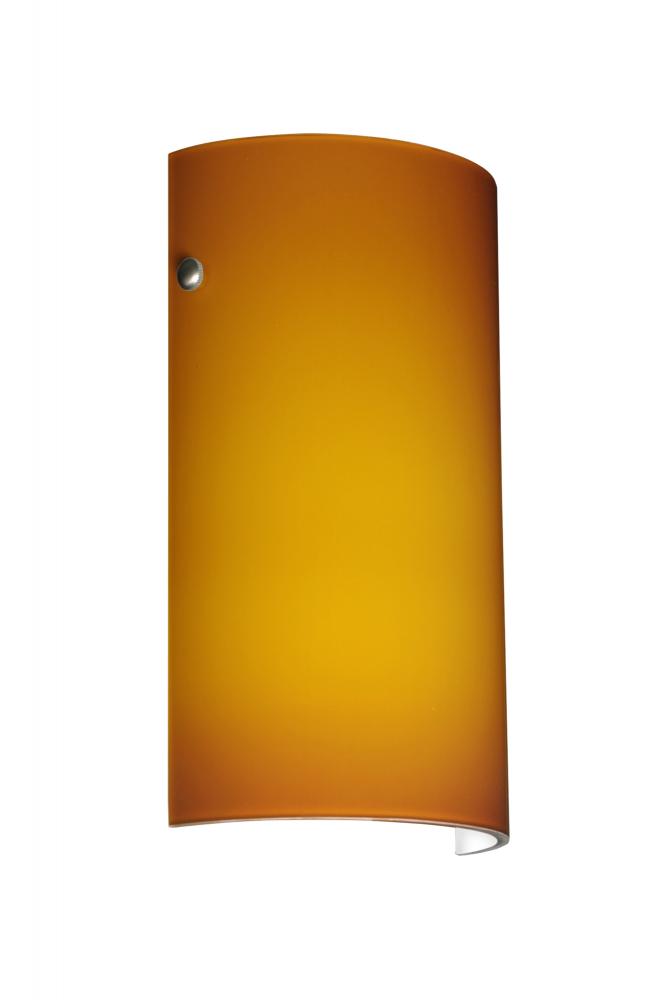 Besa Tamburo LED Wall Amber Matte Satin Nickel 1x8W LED