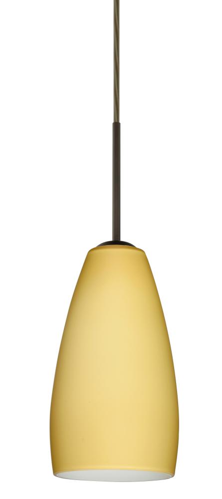 Besa Chrissy Pendant For Multiport Canopy Bronze Vanilla Matte 1x50W B10 Medium Base