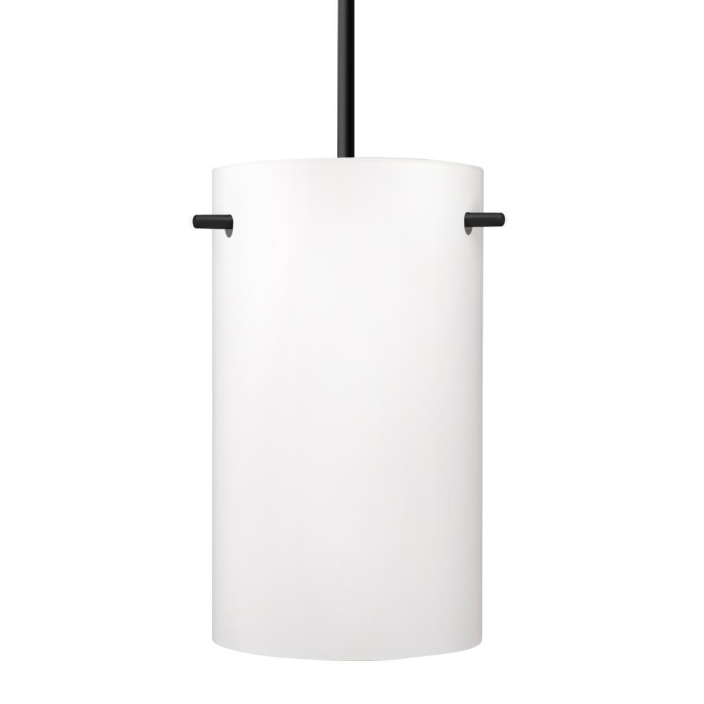 Besa Tamburo 5 Pendant, Opal Matte, Black Finish, 1x100W MAX E26 Base