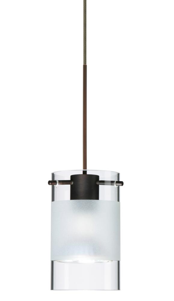 Besa Scope Pendant Rxp Clear/Frost Bronze 1x5W LED Mr16