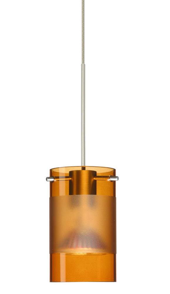 Besa Scope Pendant Rxp Armagnac/Frost Satin Nickel 1x5W LED Mr16