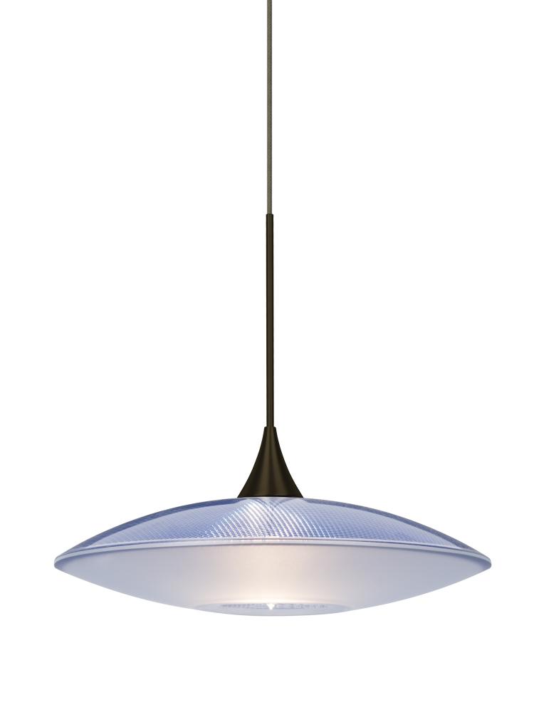 Besa Pendant For Multiport Canopy Spazio Bronze Blue/Frost 1x50W Halogen