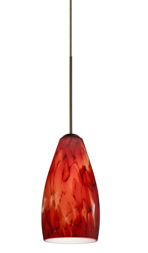 Besa Pendant For Multiport Canopy Karli Bronze Garnet 1x5W LED