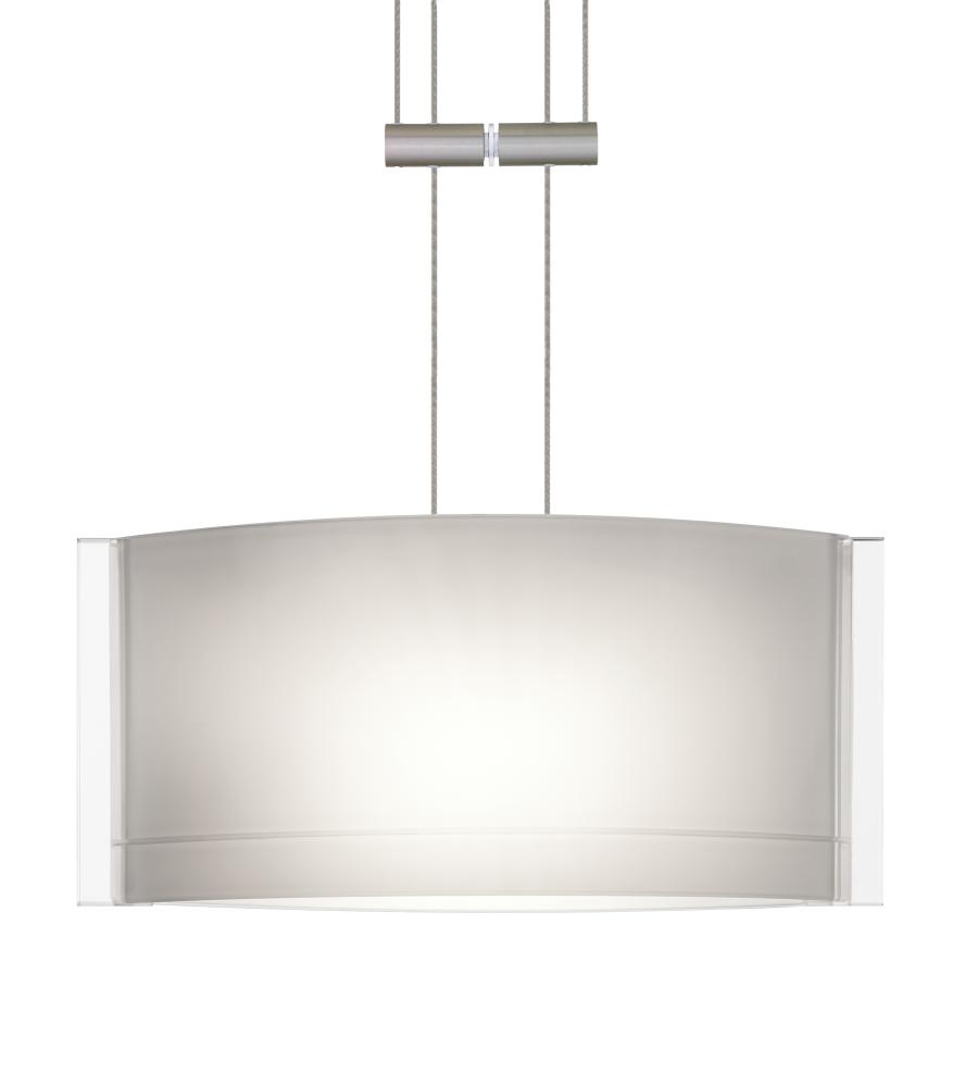 Besa Jodi Pendant 1xc Opal Glossy Satin Nickel 1x50W Halogen