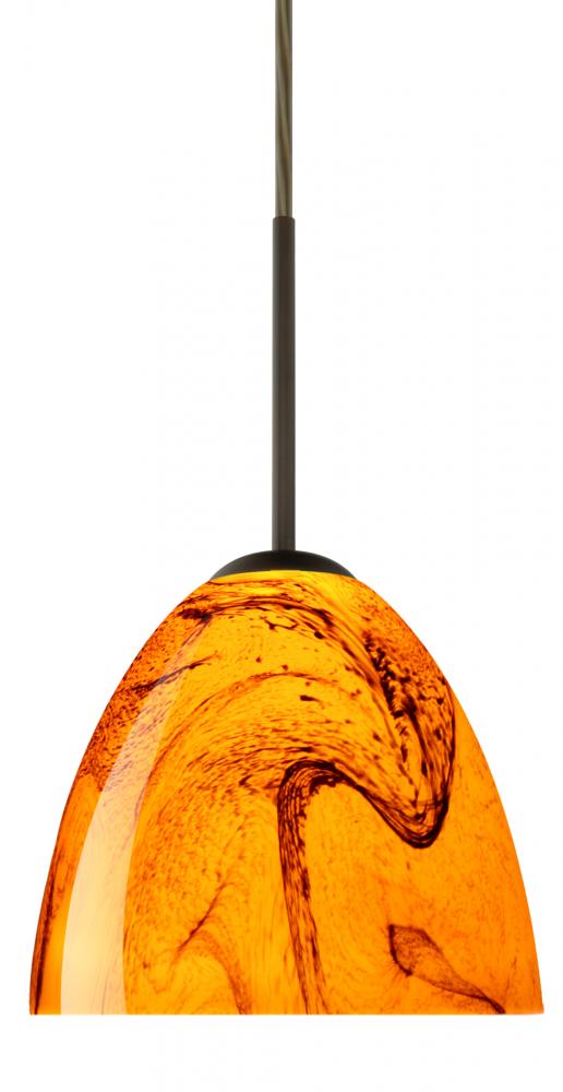 Besa Sasha Pendant Bronze Habanero 1x40W Halogen