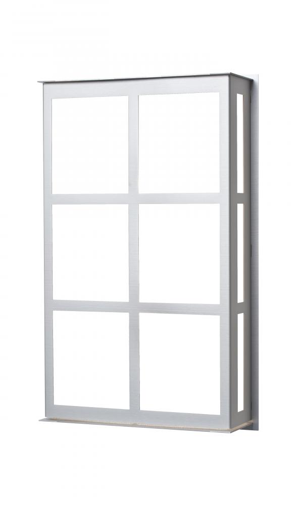 Besa Outdoor Bree 16 Brushed Aluminum Satin White 2x60W B10