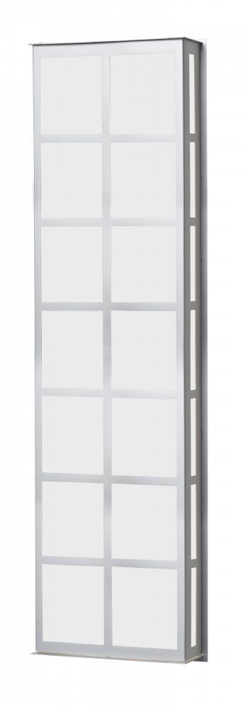 Besa Outdoor Bree 38 Brushed Aluminum White Acrylic 3x60W B10