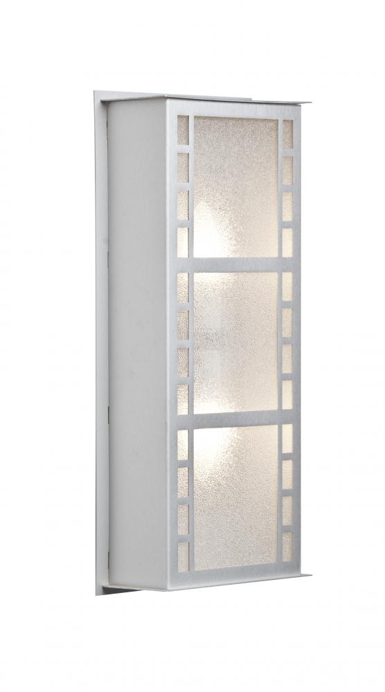 Besa Outdoor Napoli 16 Brushed Aluminum Glitter Glass 2x60W B10