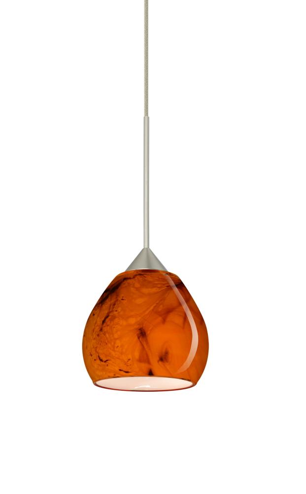 Besa Pendant Tay Tay Satin Nickel Habanero 1x50W GY6.35