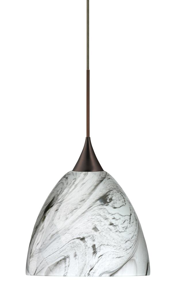 Besa Pendant Sasha Bronze Marble Grigio 1x50W GY6.35